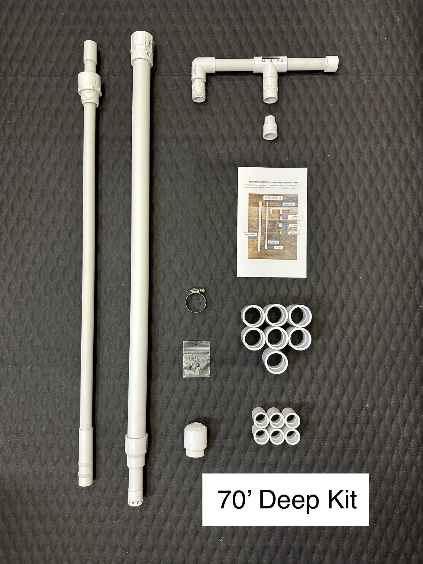 Well Pump Hand Operated DIY kit 10' to 150'