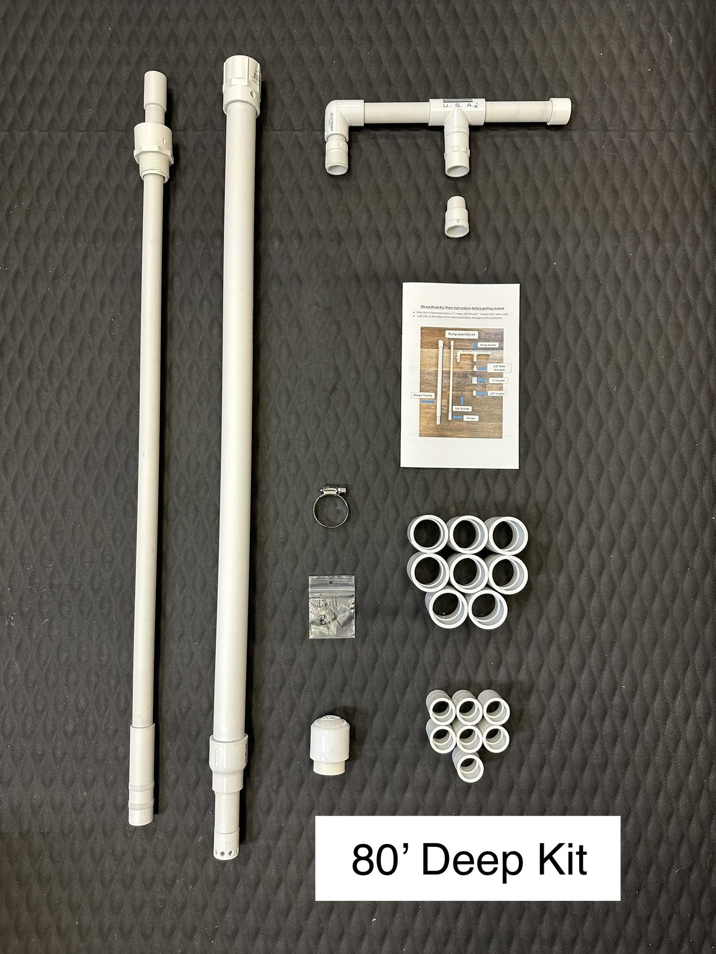 Well Pump Hand Operated DIY kit 10' to 150'