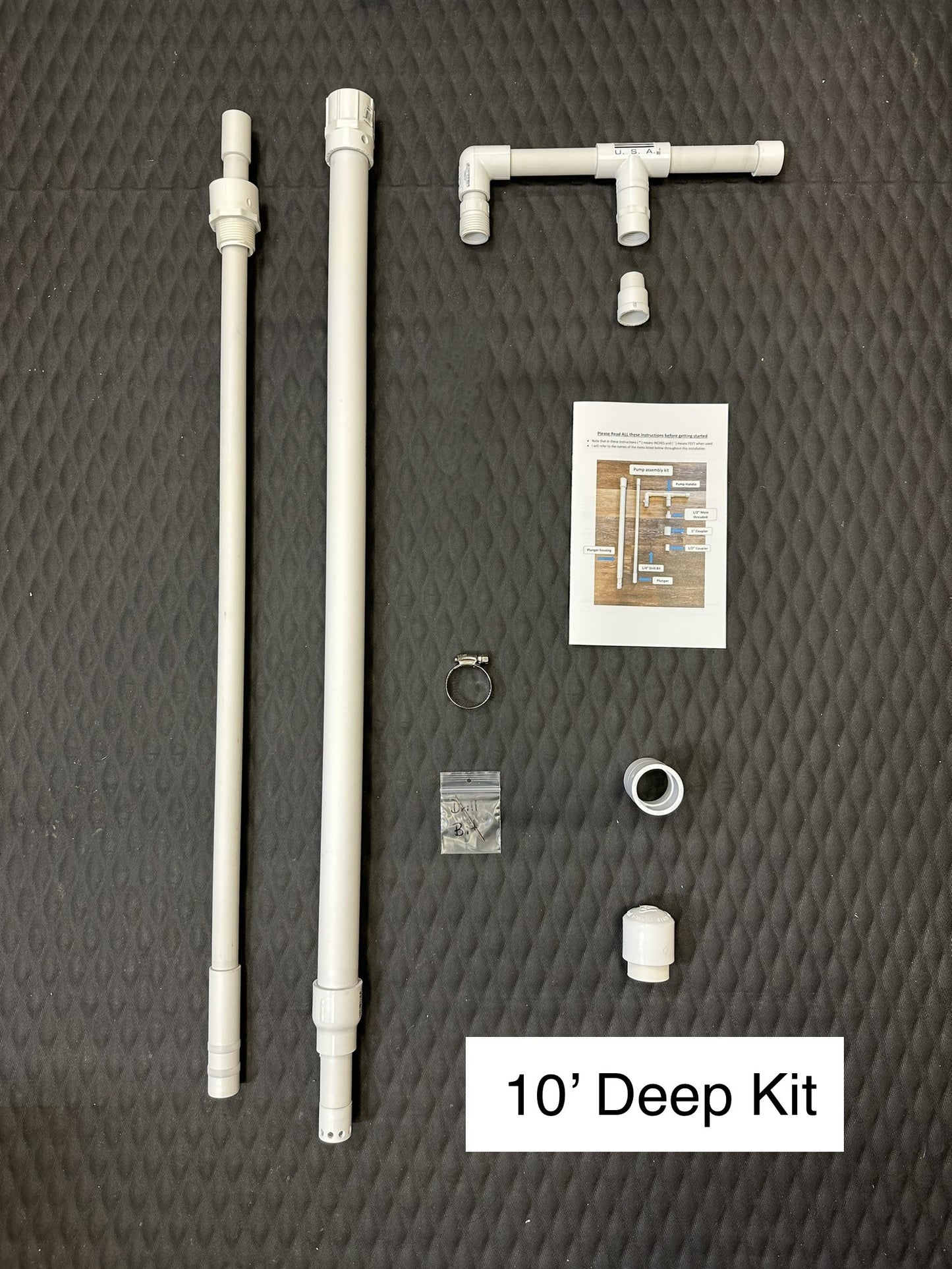 Deep Well Hand Operated Emergency DIY Pump 10' to 150' Kit