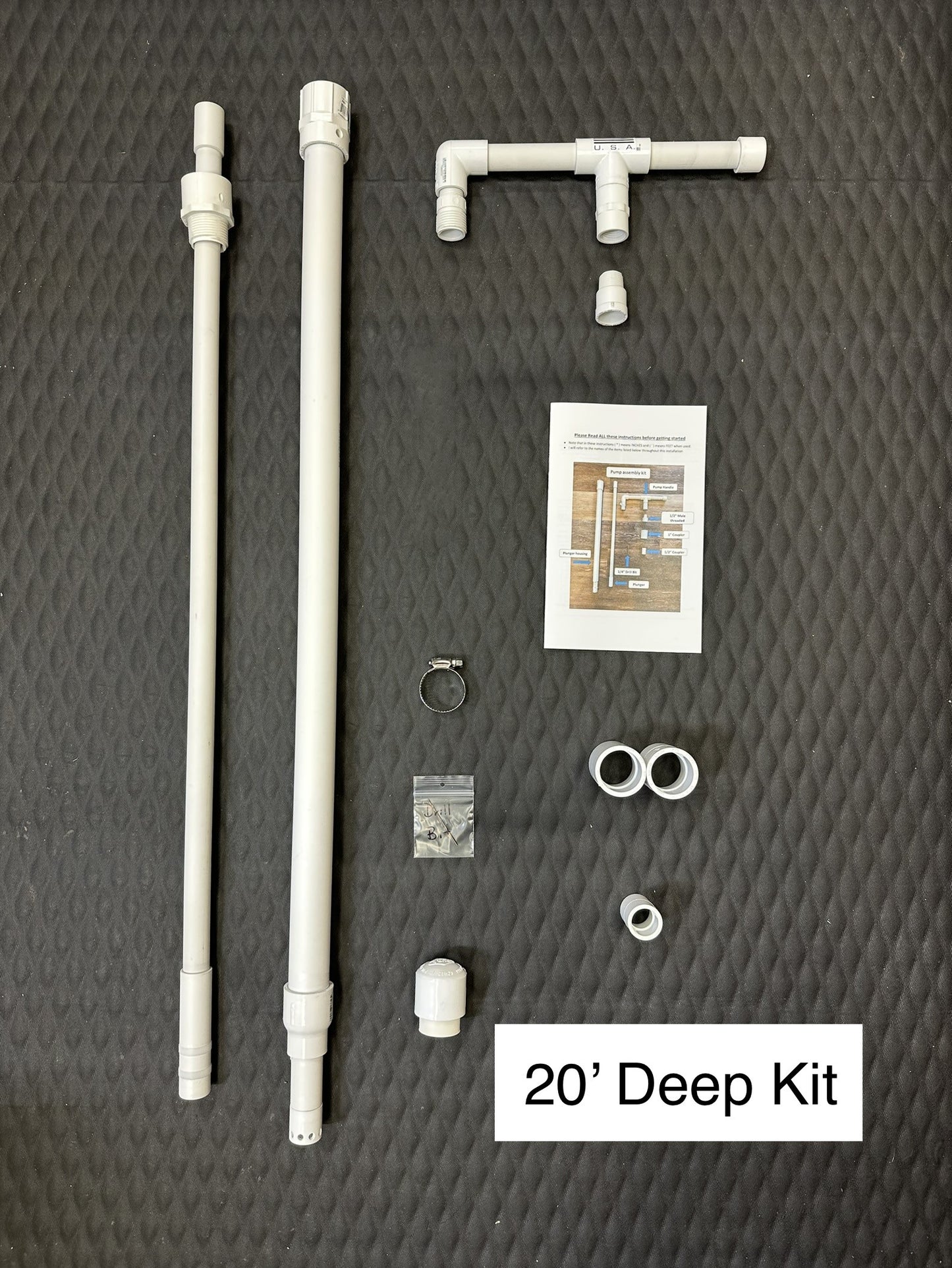 Deep Well Hand Operated Emergency DIY Pump 10' to 150' Kit